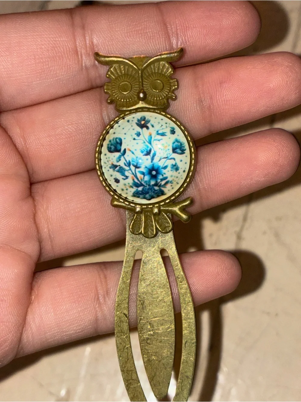 Owl Metal Bookmark - Antique Bronze Page Marker - Gift for Book Lovers, Readers